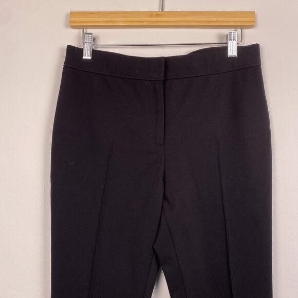 Akris Punto Sewn Front and Back Seam Viscose Trousers Black 8 - Picture 2 of 8